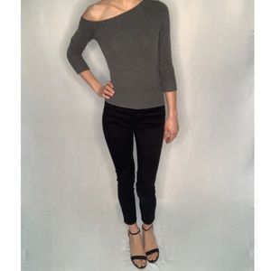 Arden B. Luxe Cashmere One Shoulder Sweater